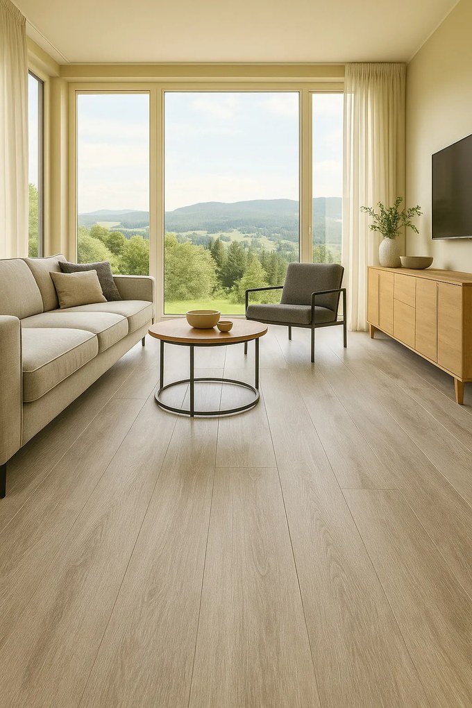 Beauflor, PVC podlaha - lino Texalino Supreme 900M Luxury Oak - dub, na mieru, šíře 2m,3m,4m,5m, šedá, filc, chodba / predsieň