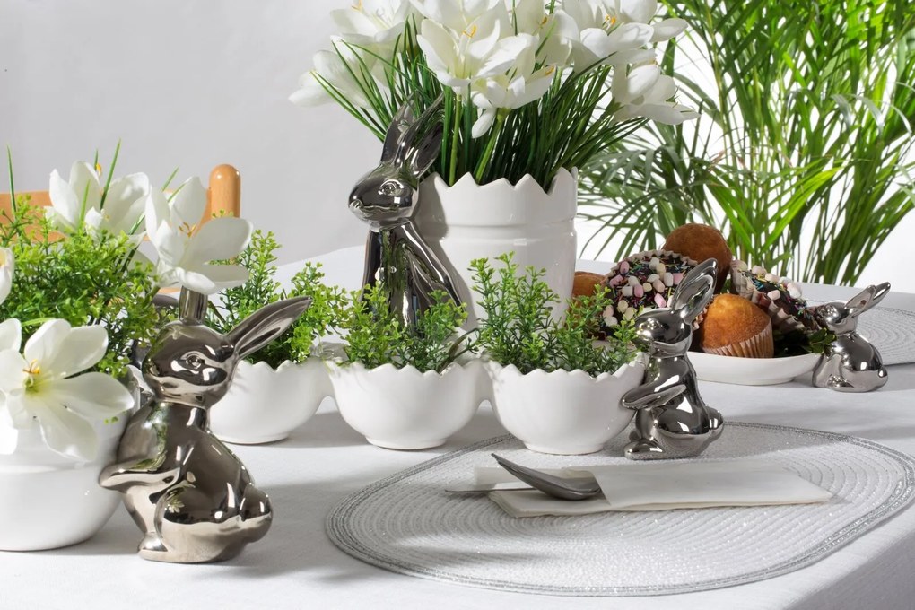 VEĽKONOČNÁ KERAMICKÁ MISA EASTER10 19X22 CM VIACFAREBNÁ