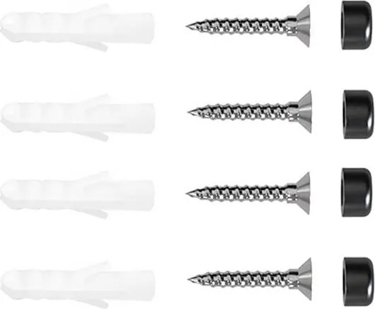 Nástenný vešiak na uteráky ATHOS 50 cm - čierny