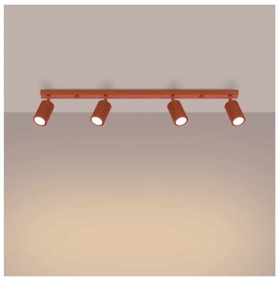 Bodové svietidlo v tehlovej farbe 6,5x81 cm Gleam – Sollux