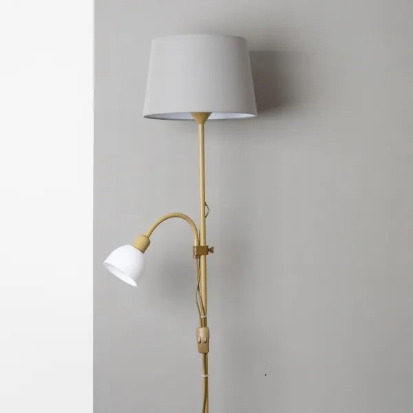 BRILAGI - Stojacia lampa CERIA 1xE27/100W/230V + 1xE14/25W zlatá/šedá