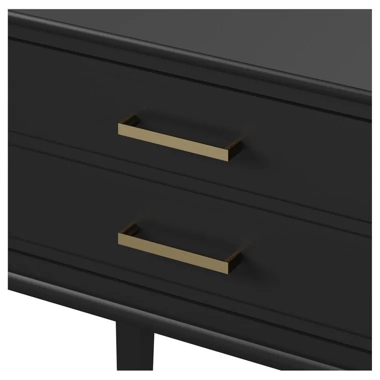 Čierny nočný stolík Westerleigh – CosmoLiving by Cosmopolitan