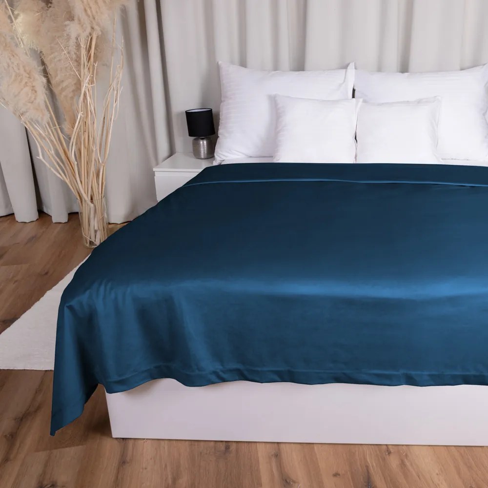 Biante Zamatový prehoz na posteľ Velvet Prémium SVP-001 Petrolejovo modrý 140x220 cm