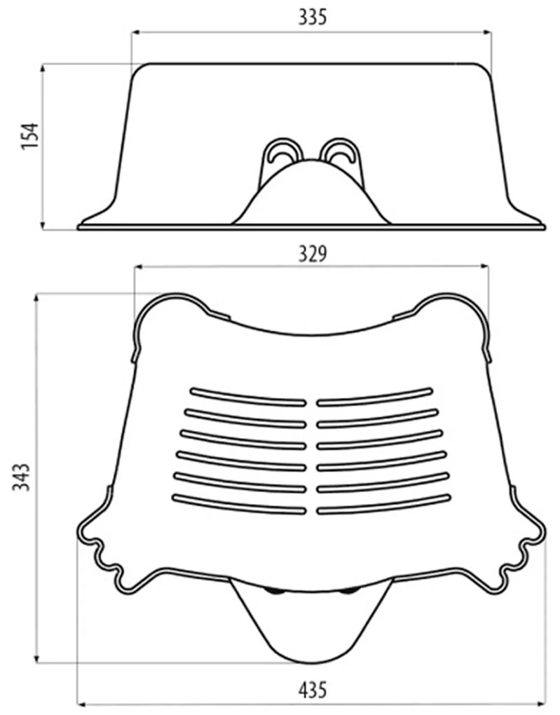 Aqualine Aqualine, DUCK detské protišmykové schodíky do kúpeľne, fialová, 366414