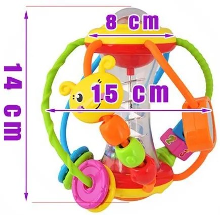Huile Toys ISO 1387 Viacúčelová hrkálka - guľa