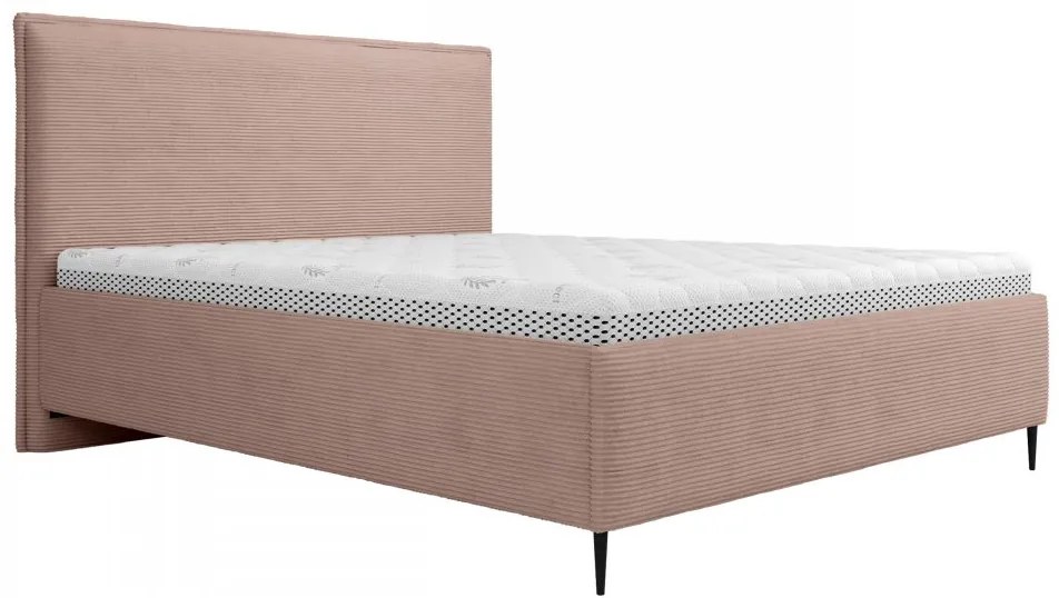 Čalúnená posteľ Alecias Corduroy, Dostupné poťahy: Poso 135, Rozmer postele: 140x200