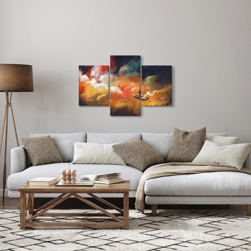 Obraz - Muž plaviace vesmírom (90x60 cm)
