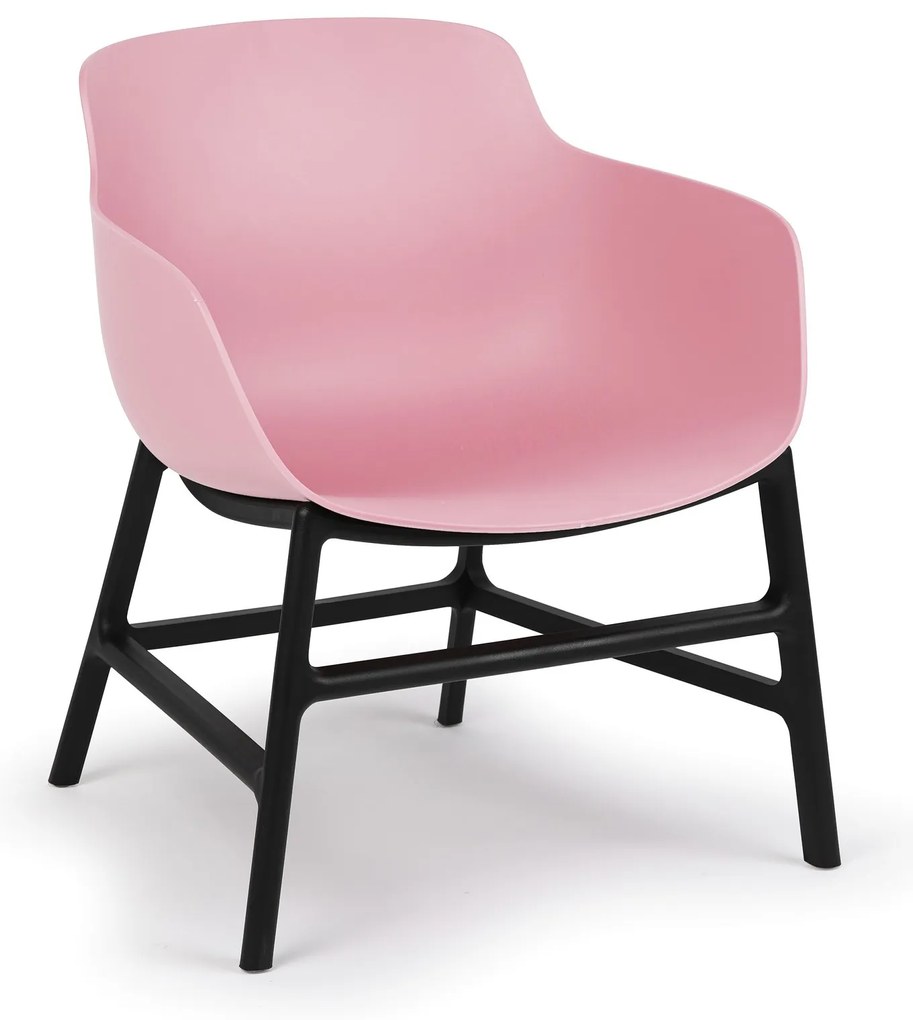 Plastová bistro stolička BARI, ružová