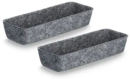 Zeller Present Organizéry na kozmetiku, na písacie potreby, na šperky, sada 8 ks, textilné - plstené