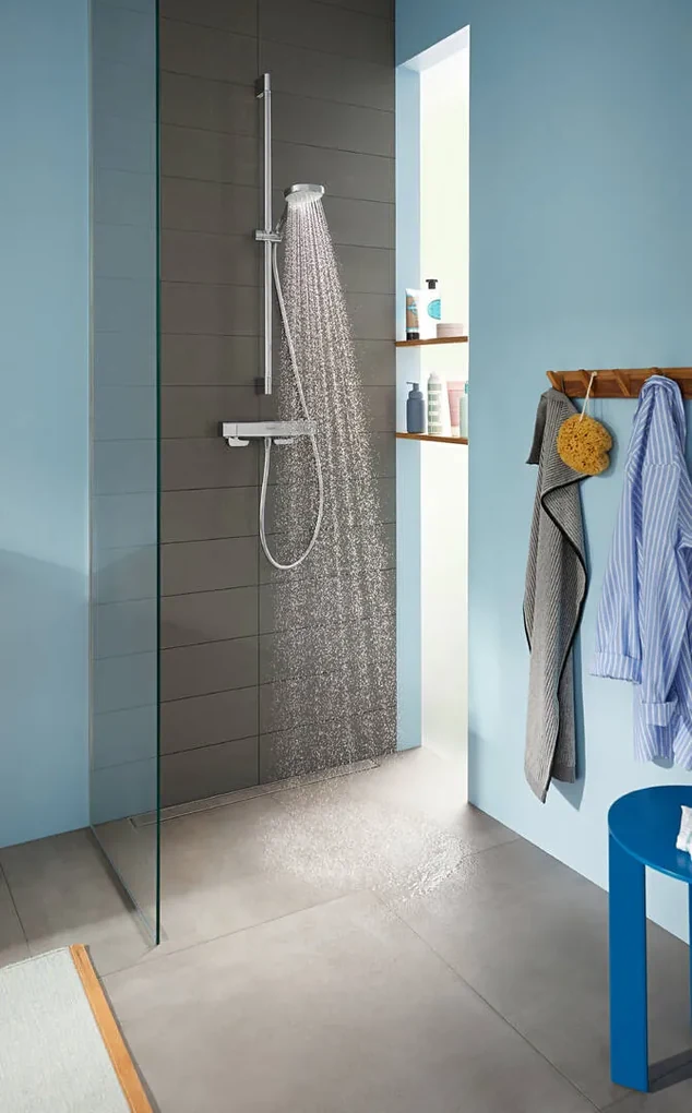 Hansgrohe Ecostat E, termostatická sprchová batéria, chrómová, HAN-15773000