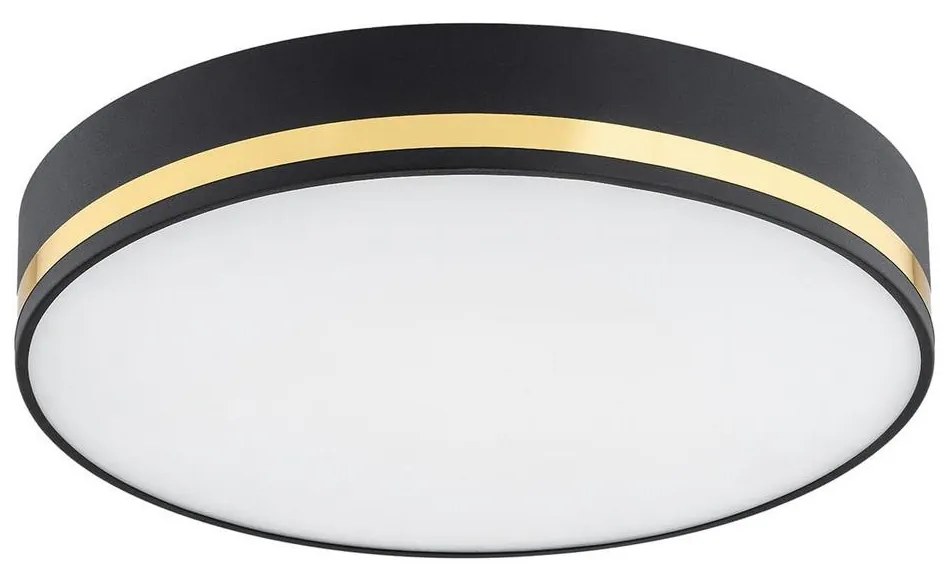 Argon 7040 - Stropné svietidlo AMORE 2xE27/15W/230V pr. 25 cm čierna/zlatá