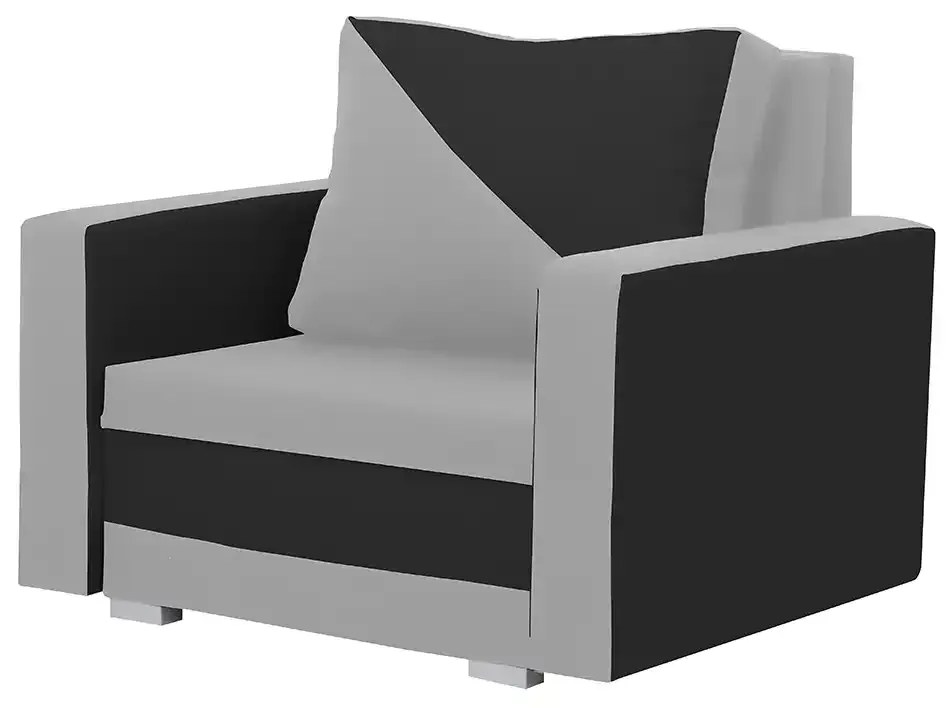 Kreslo ASTRA2 s funkciou spania Strieborná/čierna