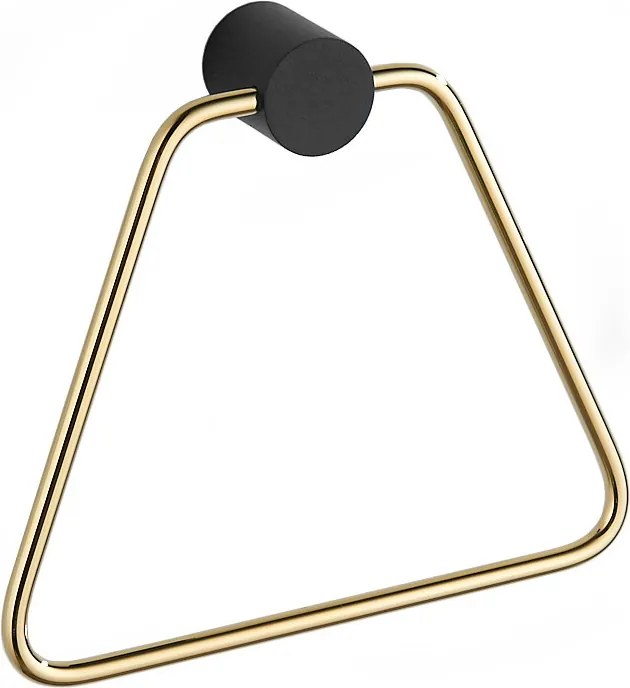Mexen Aron držiak na uterák, čierny/zlatý - 7088132-57