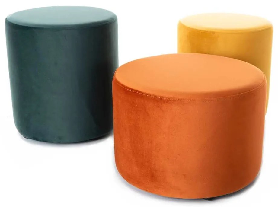 Taburet Caen C Velvet, oranžová