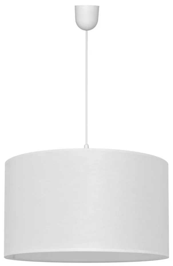 Helam Luster na lanku ALBA 1xE27/15W/230V pr. 45 cm biela W-4525/1 WT+SCW-P WT
