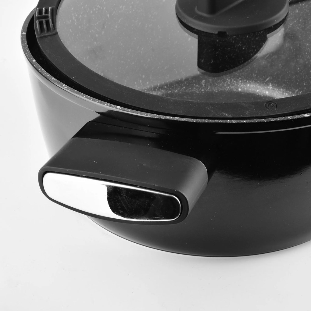 Hliníkový hrniec VALERIAN ALLESKEN ILAG Ultimate NON STICK 4,1 l čierny