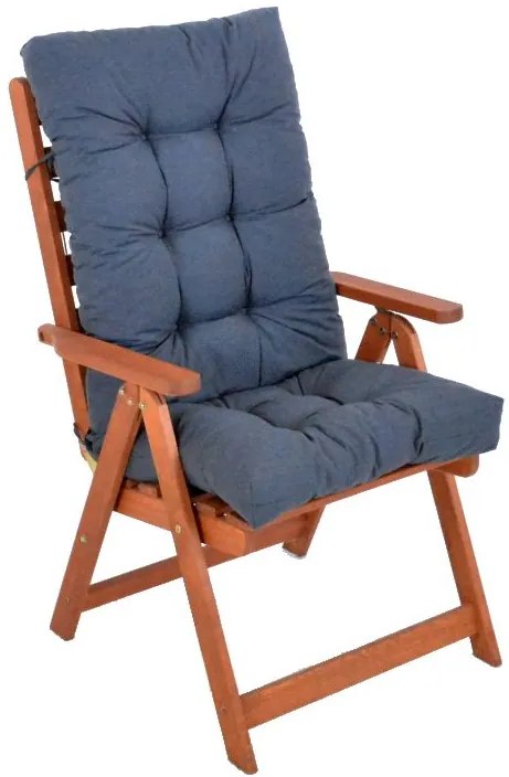 Vankúš pre vysokú stoličku PREMIUM 120 x 50 cm, tmavosivý