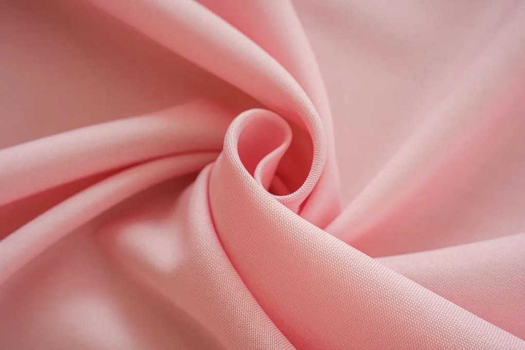 Záves OXFORD LIGHT 140x250 cm, ružový Zavesenie: Kovové krúžky