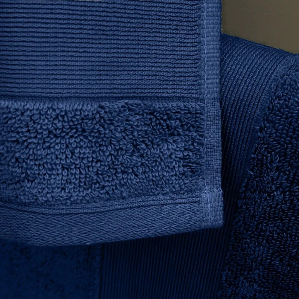 Tmavomodré froté bavlnené uteráky v súprave 2 ks 30x30 cm Anti–Bacterial – Catherine Lansfield