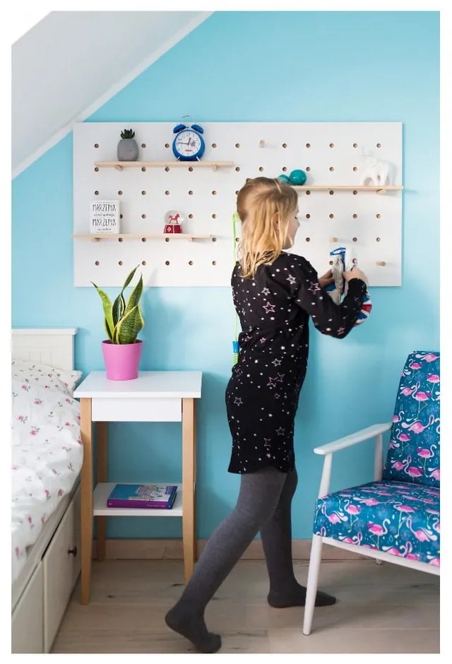 Biely odkladací stolík Ragaba Entlik