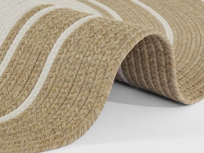 Koberec Hanse Home Braided Trenzado krémový / béžový kruh
