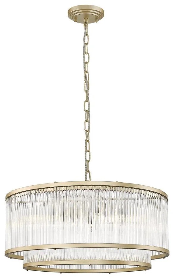 Zuma Line P0528-06H-V6AC - Luster na reťazi SERGIO 6xE14/60W/230V zlatá