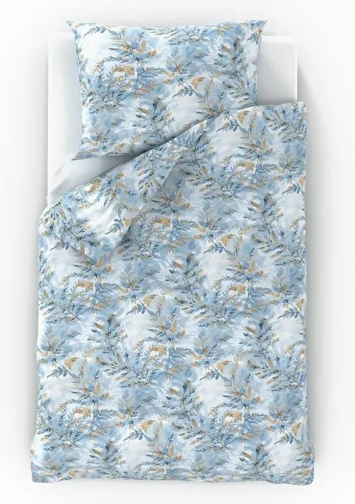 Kvalitex Bavlnené obliečky Nordic Yves modrá, 200 x 200 cm, 2 ks 70 x 90 cm