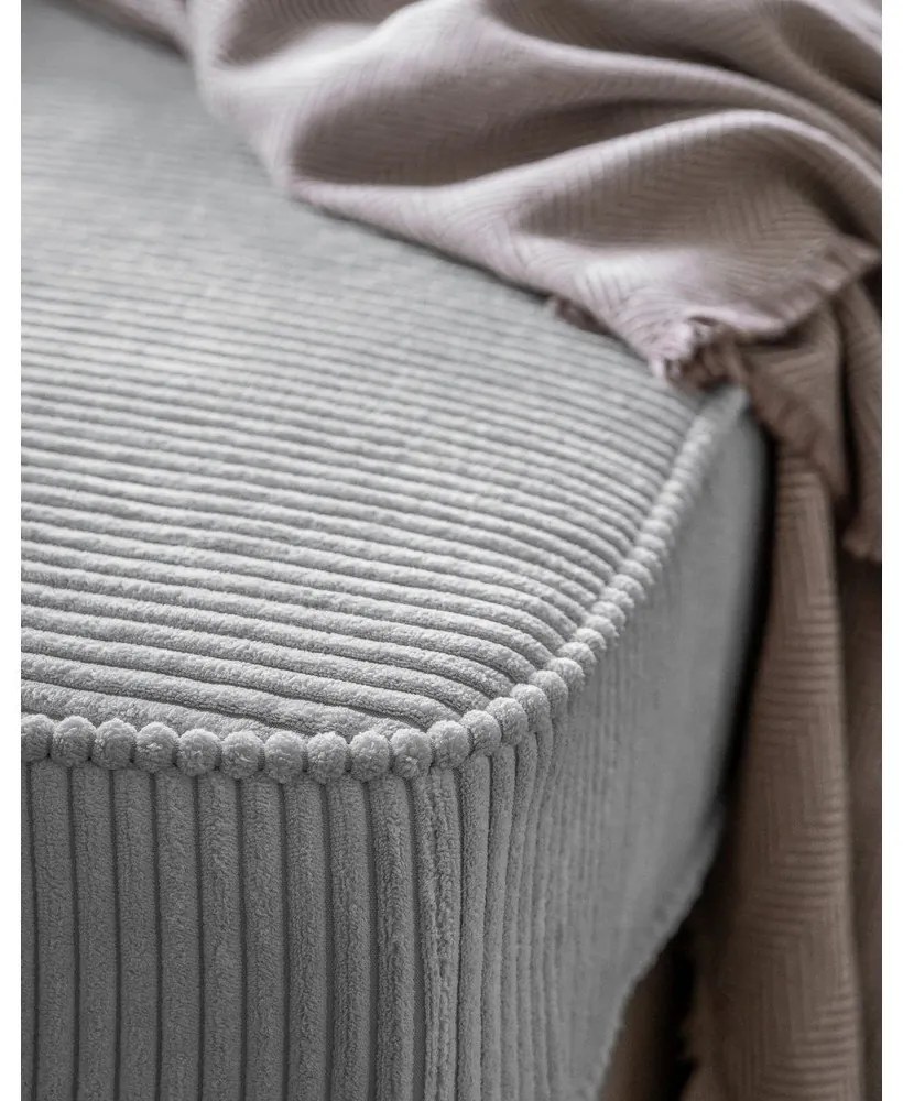 Svetlosivá menčestrová leňoška (pravý roh) Chic Charlotte – Miuform