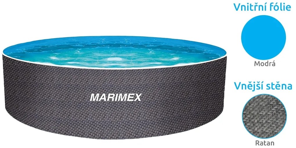 Marimex | Bazén Marimex Orlando 3,66x1,22 m bez filtrácie- motív RATAN | 10340263