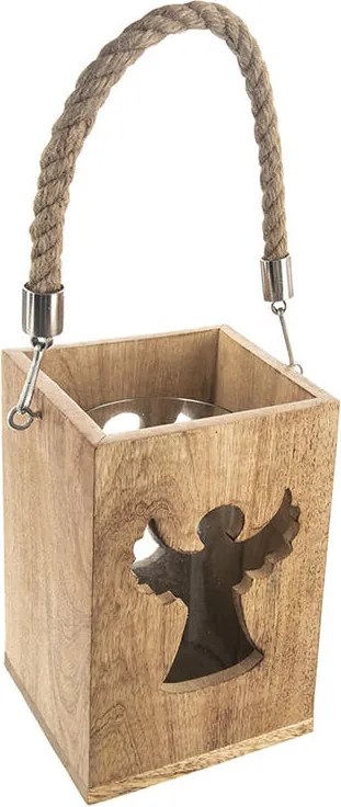 Drevený svietnik MANGO Anjelik