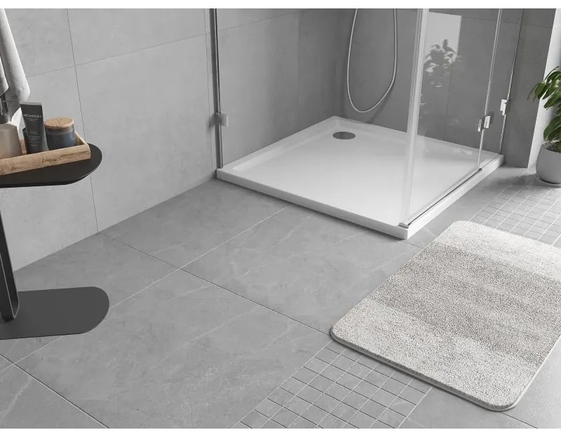 Mexen Flow, štvorcová sprchová vanička, slim, 80 x 80 cm, biela lesklá, 46S108080