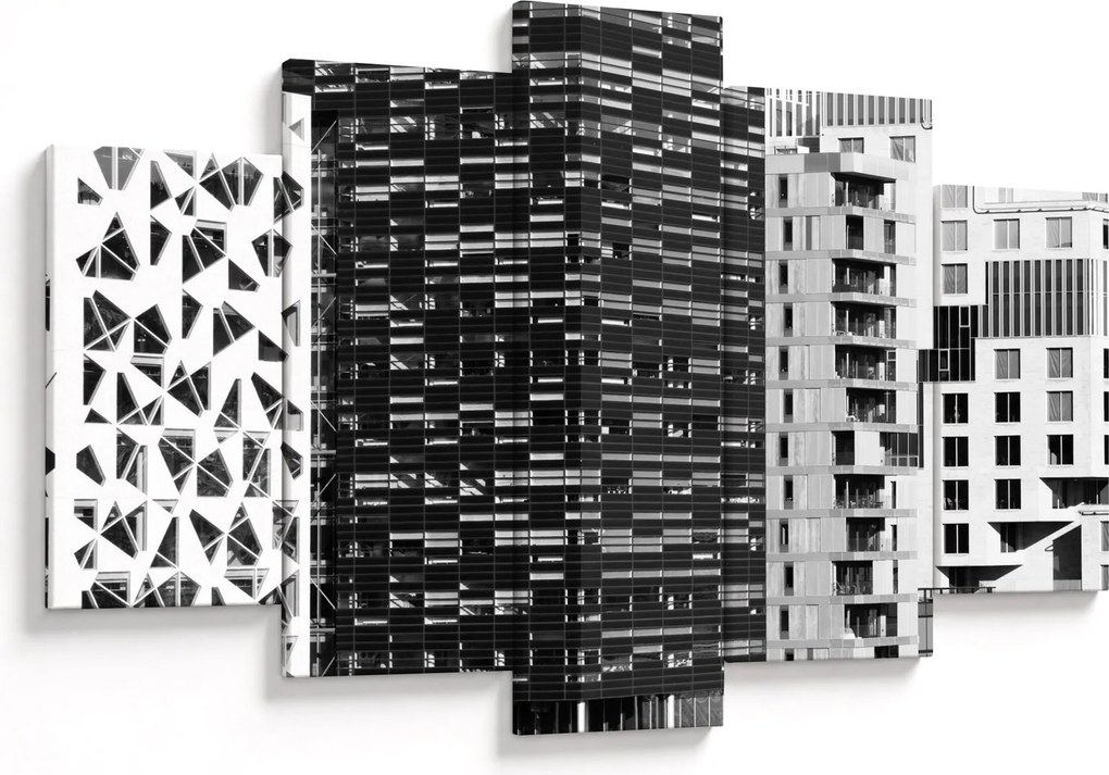Obraz čiernobiele architektúry (150x105 cm)