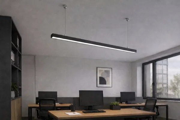 Brilagi- LED závesné svietidlo FULLDAY LED/30/40/50W/230V 2700/4000/6000K 150 cm čierne