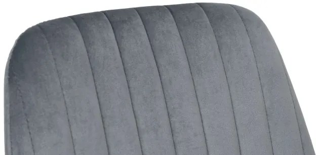 Jedálenská stolička LORIENT zamatová, grafitová