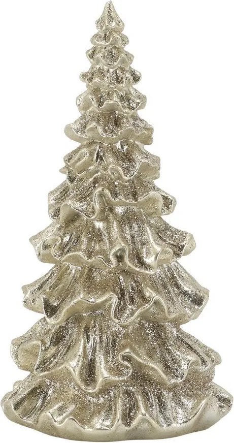 Elegantný vianočný champagne stromček s trblietkami Glitt Forest - 8*15 cm