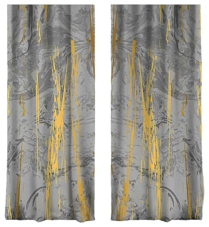 Závesy v sivo-zlatej farbe v súprave 2 ks 140x260 cm - Mila Home