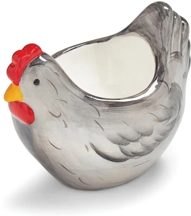 Stojan na vajíčko v tvare sliepky z glazovanej keramiky Cooksmart ® Farmers Kitchen