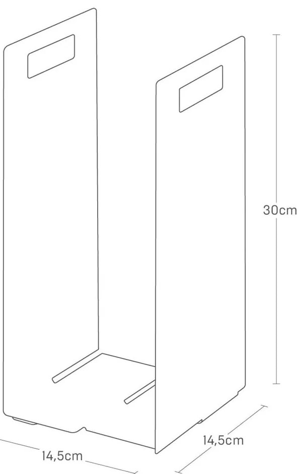 Biele kovové stojany na uteráky v súprave 2 ks Tower – YAMAZAKI