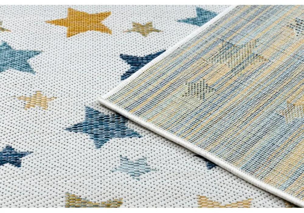Detský kusový koberec Hviezdičky krémový 80x150cm