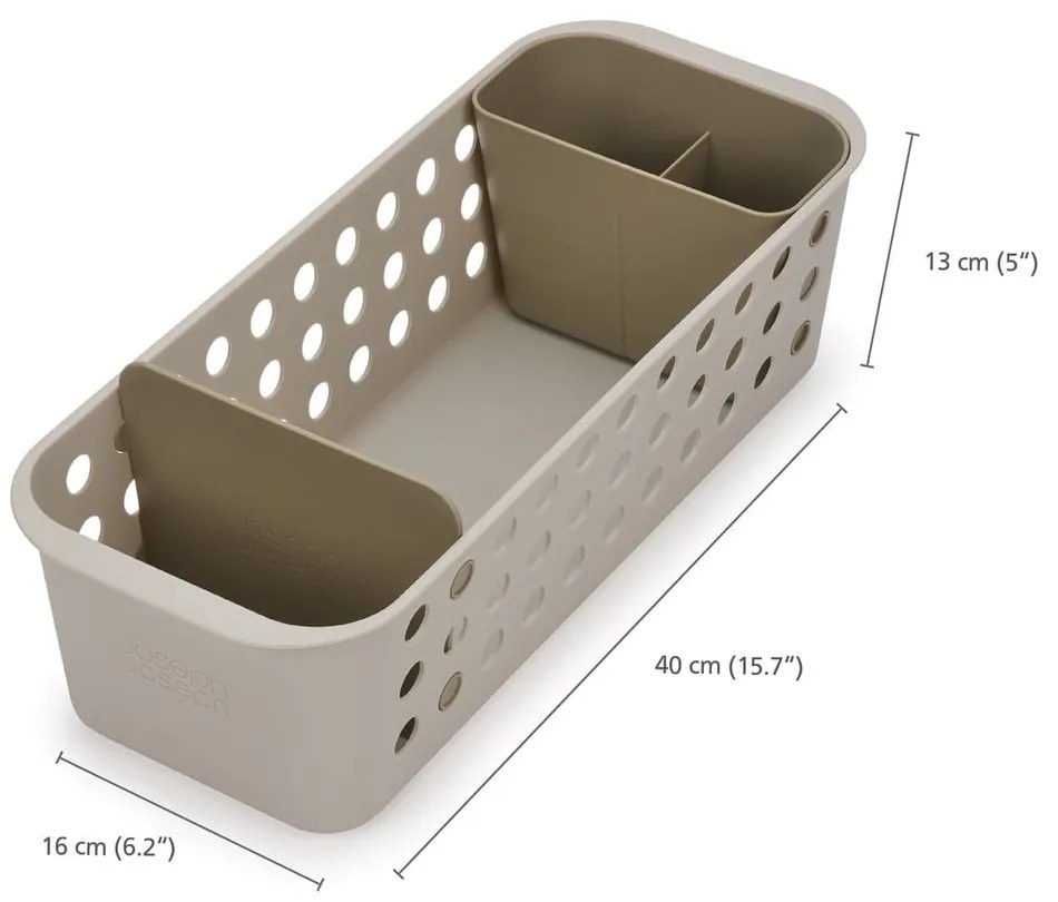 Béžový kúpeľňový organizér EasyStore – Joseph Joseph