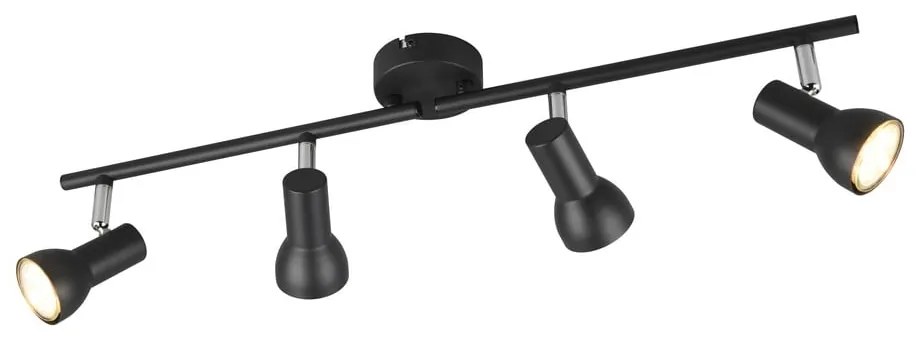 Čierne bodové svietidlo ø 8 cm Cantar – Reality