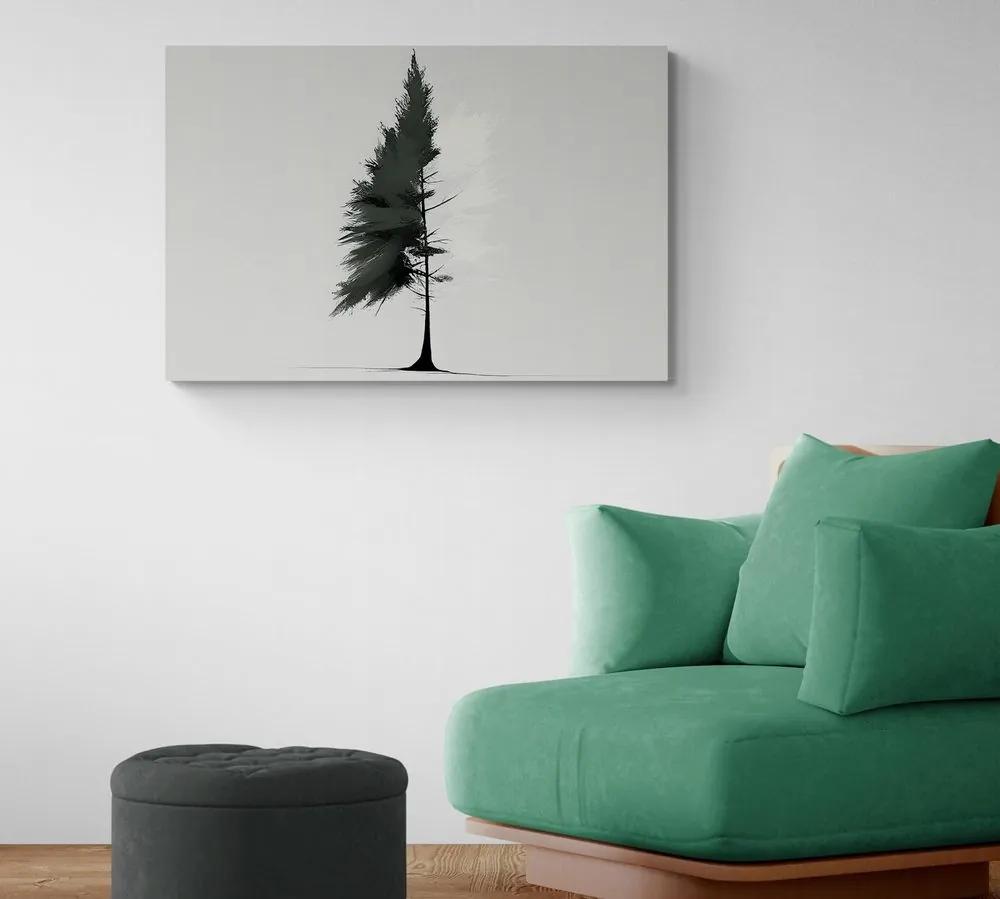 Obraz minimalistický ihličnatý strom Varianta: 90x60