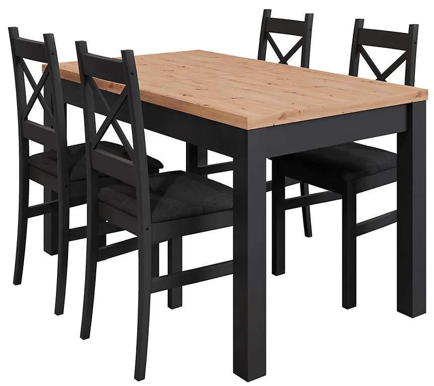 Jedálenská zostava Mini čierna/artisan