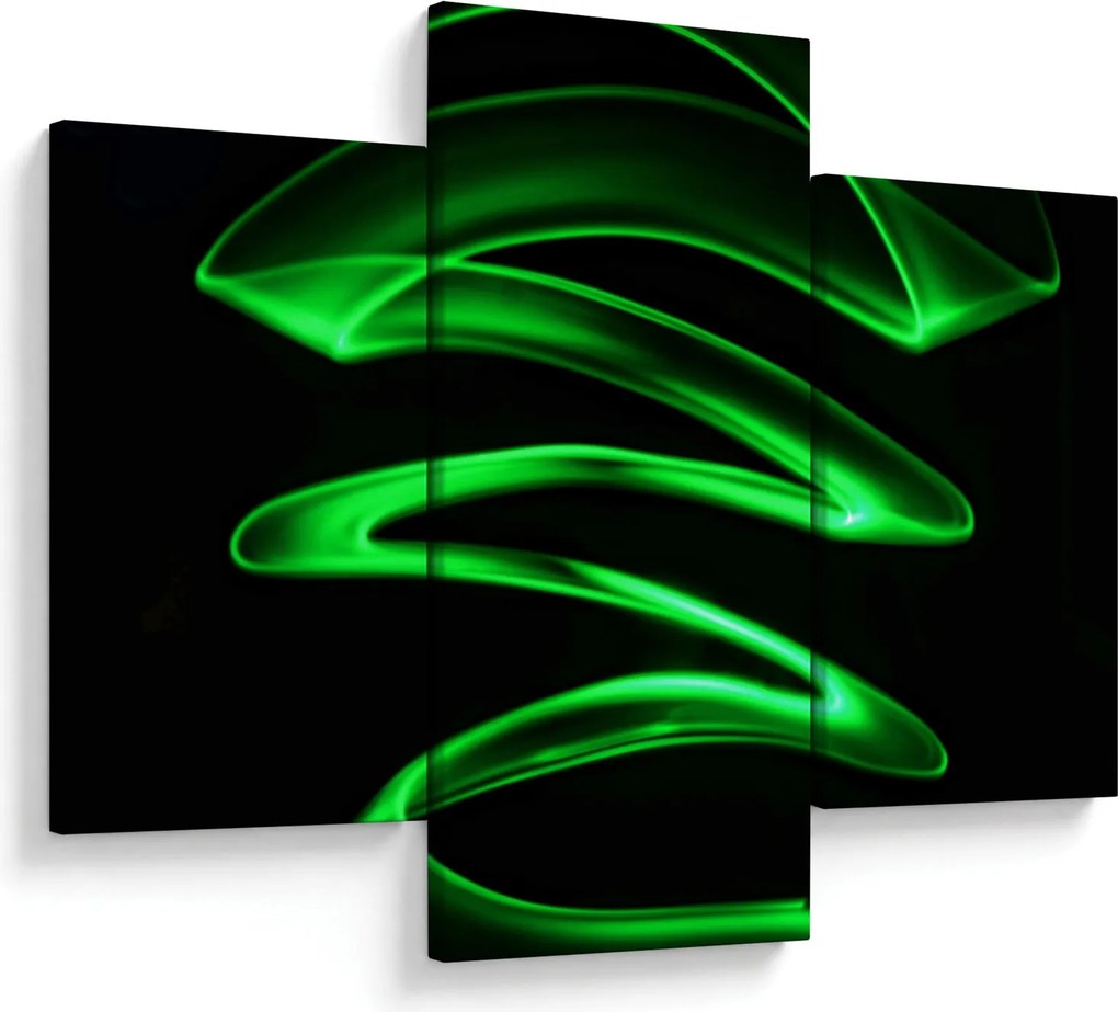 Obraz - neónové vlny (90x60 cm)