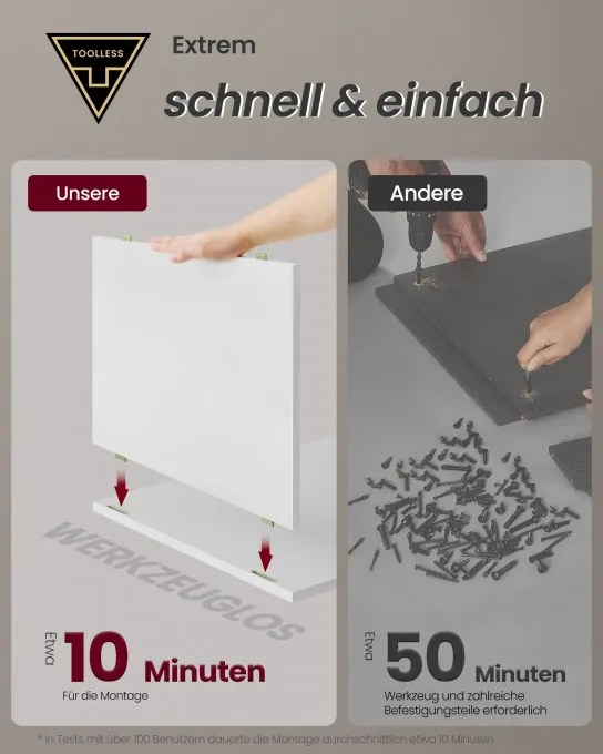 Set dvoch nočných stolíkov LET776W01 (2 ks)