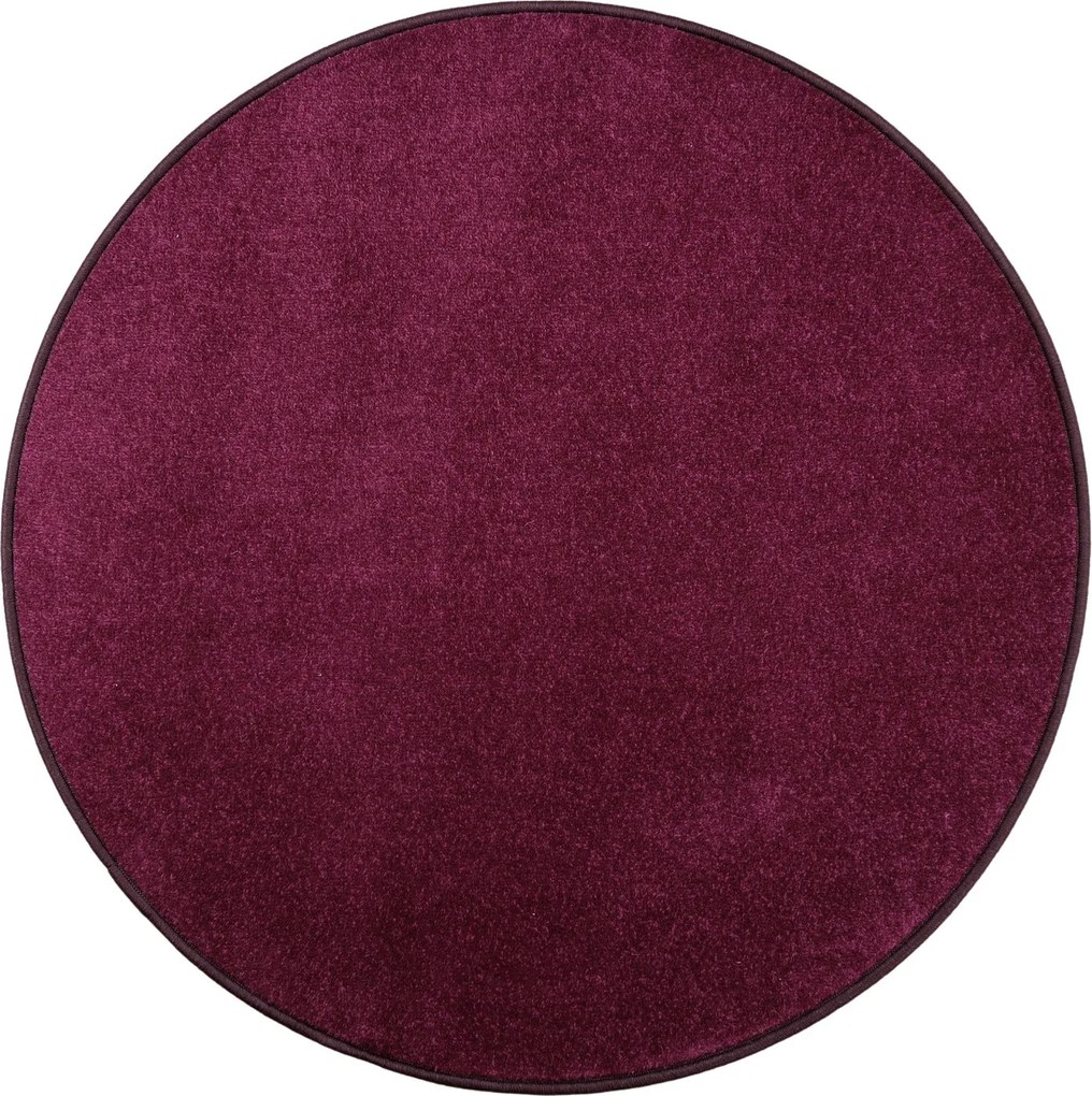 AKCIA: 67x67 (průměr) kruh cm Kusový koberec Eton fialový 48 kruh, fialová, kuchyňa, Vopi