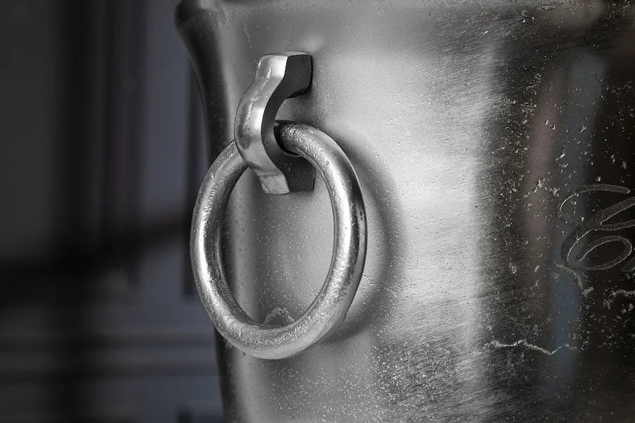 Champagner chladič na šampanské strieborný 40 cm