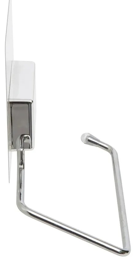 Samolepiaci držiak z pochrómovanej ocele na toaletný papier Compactor