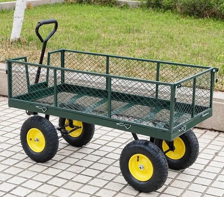 Záhradný vozík zelený