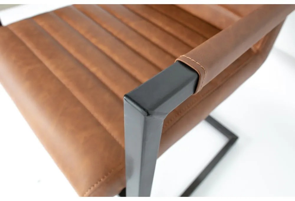 Hnedá jedálenská stolička WOOOD Bas